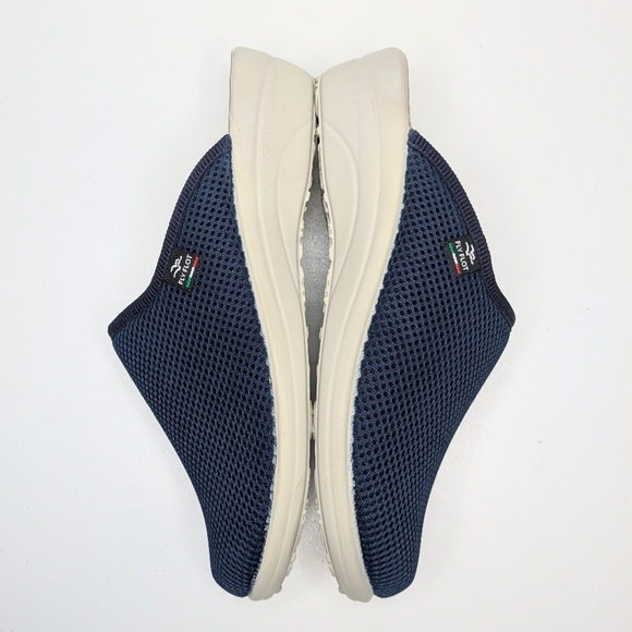 Fly Flot Blue Mesh Slides Clogs Mules Women's Size 8 - Picture 2 of 7